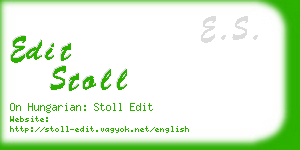 edit stoll business card